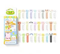 LERANXIN 60 Marque-Pages Animaux Kawaii, 10 x 3,5 cm Marque-Pages en Papier | Marque-Page Animaux Dessin Animé Règle, Idéal Comme Récompense, Cadeau D'invité ou Cadeau de Fin D'Études