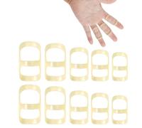 LERANXIN Orthese Pouce, 10 Pièces Attelle Pouce, Plastique Attelle Doigt, Soutien de Doigt Professionnel, Maintien des Doigt pour Support D'articulation (8,9,10,11,12)