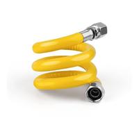 LERANXIN Tuyau Gaz Butane 80cm en Acier Inoxydable 304, Raccord Rapide 8-12mm, G1/2 Rotation à Droite pour Cuisinière et Chauffe-Eau