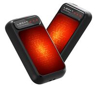 Lerat Lot de 2 chauffe-mains rechargeables, chauffe-mains électriques, chauffages de poche portables à chauffage rapide, 2 en 1 à charge rapide pour extérieur et intérieur, cadeaux chauds pour femme