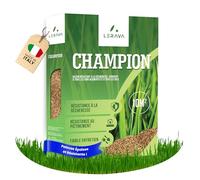 LERAVA CHAMPION Gazon à Semer (10 m²) - Graines Pelouse Résistantes à la Sécheresse - Croissance Rapide et Densité Maximale - Semences de Gazon Premium pour Jardin Durable