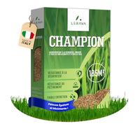 LERAVA CHAMPION Gazon à Semer (185 m²) - Graines Pelouse Résistantes à la Sécheresse - Croissance Rapide et Densité Maximale - Semences de Gazon Premium pour Jardin Durable