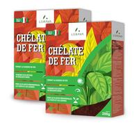 LERAVA chelate de fer (2x200g) - Anti-Jaunissement Agriculture Biologique - Effet Vert Rapide pour Toutes Cultures en Pot ou en Terre - Ravive la Verdeur - Anti Chlorose Feuilles Jaunes