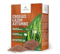 LERAVA® - Engrais Gazon Automne (70m²) - Fertilisant Azoté à Libération Lente - Régénère le Gazon après l’Été - Pelouse Dense, Verte et Résistante - Spécial Soin Automnal