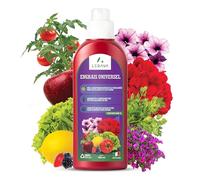 LERAVA Engrais universel liquide - 700 ml avec bouchon doseur - engrais pour potager/plantes vertes/fleurs avec micro-éléments chélatés - engrais plantes « Made in Italy »