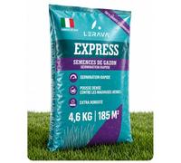 LERAVA Gazon à Semer EXPRESS (185 m²), Semence Regarnissage Rapide | Graines de Pelouse Rustique Ray Grass, Herbe Ultra Résistante au Piétinement pour Jardin, Sport et Jeux Intensifs