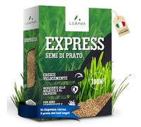 LERAVA® Gazon à Semer EXPRESS (720m²) - Graines de Gazon Rustique à Croissance Rapide et Résistante au Piétinement - Pelouse Densément Verte pour Jardin, Terrain et Espaces Extérieurs - 18 kg