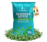 LERAVA® Gazon dichondra repens [Pas besoin de couper] - 300m² - Résistance à la sécheresse - Gazon a semer idéal pour les zones ombragées et ensoleillées - micro trefle - 3kg