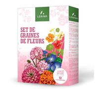 LERAVA® Graines fleurs à semer - 4 pièces - Haute qualité et grande diversité - Plantation facile - Germination rapide - Parfait pour un jardin fleuri - Graines de fleurs - Kit de semis