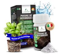 LERAVA Mycorhize en Poudre (2x50 g) - champignons mycorhiziens naturels - favorise l’enracinement des boutures et orchidées - engrais bio soluble pour plantes intérieur extérieur et jardin