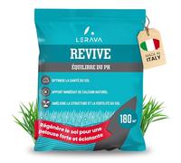 LERAVA® Revive - Amendement calcaire vert dcm pour gazon - régule le pH du sol - favorise une pelouse dense & résistante - améliore la santé du sol et stimule la croissance durable - chaux vive - 9kg