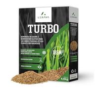 LERAVA® Turbo gazon à semer pousse rapide - (185m²) - pelouse à semer pour ombre et zones fraîches - 98% pureté - pelouse rustique vert vif - semence gazon résistante