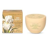 L'Erbolario Crème pour le corps à l'iris blanc - à l'extrait d'iris blanc et de beurre de karité - Crème nourrissante sans paraben ni pétrole - Parfum enveloppant - Fabriqué en Italie - 1 paquet de