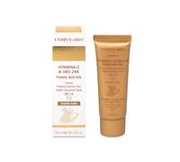 L'Erbolario - Crème Protection Visage - Vitamine C & Or 24K - Teinte Moyenne - 50 ml