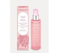 L'Erbolario Eau de Parfum Hydratante Litchi & Pivoine pour corps et cheveux – Sans alcool – 150 ml