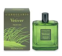 L'Erbolario Eau de parfum vétiver pour homme avec parfum d'agrumes et boisé provenant de notes épicées et musquées, fabriqué en Italie - 1 flacon de 100 ml