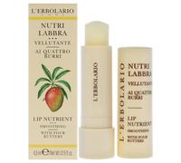 LErbolario Lip Nutrient - Four Butters For Unisex 0.15 oz Lip Balm