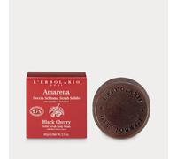 L'Erbolario Mousse de douche Amarena 60 g - Savon solide et gommage pour le corps avec microgranules de graines de cerise