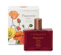 L'Erbolario, Parfum Femme Papavero Soave (Coquelicot), Parfum Femme, Eau de Parfum Femme, Parfum Fleur d'Ambre, Format 50 ml
