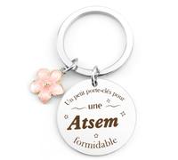 Lerdrtuin Cadeau Maitresse Noel Cadeau Atsem Noel D'École Fin D'année Porte Clef Atsem Cadeau Creche Fin D'année Merci Maitresse Cadeau Atsem Maternelle Cadeau Maitresse D'École Cadeau Maitre D'École