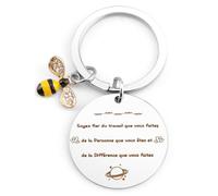 Lerdrtuin Cadeau papa Noel Porte Clef d'encouragement Cadeau Maman idee cadeau Maitresse Merci idée Cadeaux copine Cadeaux Amitié Meilleure cadeaux Fete Des Peres