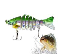 Lere de pêche de Natation, leurre de pêche pour la Truite Basse | LURS SWIMBAITS Multi-articulés | Basse Bass Baits Spinnerbaits Kit, tacle réaliste en Eau salée Dure pour Les Femmes de pêcheur