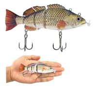 Lere de pêche électrique 5, 12 Pouces USB LED Rechargeable LED Robotic LURIR Multi-JOURNÉE pour LA Trout Basse Pike, Jaune Clair