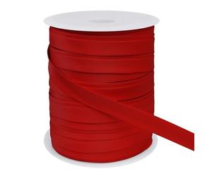 LEREATI Biais de Couture 15mm x 50m Passepoil Couture Ruban Satin, Galon Tapissier Biais Couture Ruban Tissu pour Couture, Banderoles, Passepoils, Vêtements (Rouge)