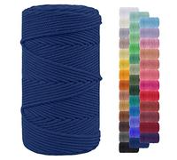 LEREATI Corde Macramé 4mm x 200m Fil Macramé Grosse Corde Coton Naturelle Fil de Coton, Ficelle Macramé Cordelette 4mm pour Bricolage, Porte Plante, Tenture Murale, Artisanat, Décoration