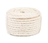 LEREATI Corde pour Arbre à Chat, 6mm x 15m Ficelle Sisal Naturel Corde Arbre a Chat Rechange Cordelette Accessoire Chat pour Réparation et Remplacement Griffoir pour Chat, DIY Décoration de Jardin