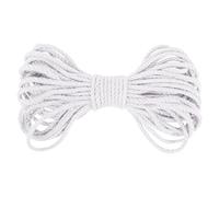 LEREATI Ficelle Jute, Corde Jute 5mm x 10m Corde Chanvre Naturelle Solide, Ficelle Jardin pour Décoration, Bricolage, Jardinage, L'emballage Cadeau, Artisanat, Arts Créatifs (Blanc)