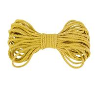 LEREATI Ficelle Jute, Corde Jute 5mm x 10m Corde Chanvre Naturelle Solide, Ficelle Jardin pour Décoration, Bricolage, Jardinage, L'emballage Cadeau, Artisanat, Arts Créatifs (Jaune)