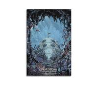 LERIAENHD Nausicaä Poster vintage sur toile de la vallée du vent - Peinture décorative pour salon, chambre à coucher - Style élégant - 50 x 75 cm - Style sans cadre