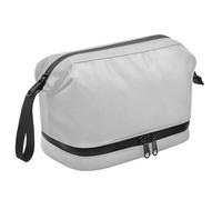 Lermende Trousse de Toilette pour Homme : Trousse de Toilette de Voyage étanche, Trousse de Toilette avec Poche sèche/Humide, Trousse de Toilette de Voyage compacte pour ustensiles de Rasage (Gris)