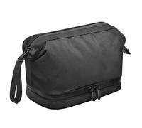 Lermende Trousse de Toilette pour Homme : Trousse Toilette de Voyage étanche, Trousse de Toilette avec Poche sèche/Humide, Toilette Mixte de Voyage compacte pour ustensiles de Rasage (Noir)