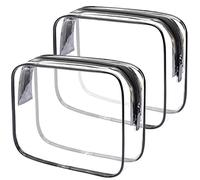 Lermende Trousse de Toilette Transparente, Sac à liquides, Bagage à Main, Sac cosmétique, Sac Transparent Conforme à l'aéroport, Sac de Voyage Avion 1 Litre, Trousse de Maquillage