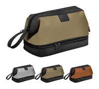 Lermende Trousse Toilette pour Homme: Sac de Voyage de Grande Capacité, Trousse de Maquillage en Nylon Imperméable, Organisateur Trousse de Toilette Multifonctionnel (Grey)