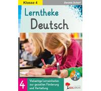 Lerntheke Deutsch Klasse 4 - Grammatik, Rechtschreibung, Lesen & Schreiben | Differenziert in 2 Niveaustufen | Mit Lösungen zur Selbstkontrolle