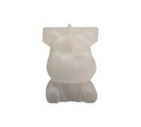 LERONO Moule en silicone 3D en forme d'hippopotame de lion à grandes oreilles de chien, moule en silicone adapté pour la résine époxy, les loisirs créatifs, la fabrication de bijoux, la décoration