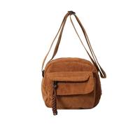 LERONO Sacs pour femmes, sacs à bandoulière décontractés 2024, mini sac carré, sac pour téléphone, marron, 19 x 7 x 19 cm