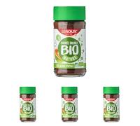 Leroux - Chicorée Bio Soluble Nature - 100% d'Origine Végétale - Chicorée Biologique Cultivée en France - Riche en Fibres, Sans Sucres Ajoutés - Pot de 100g (Lot de 4)