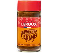 Leroux - Chicorée Soluble Caramel - 100% d'Origine Végétale - Chicorée Cultivée en France - Source de Fibres, Sans Sucres Ajoutés - Pot de 100g