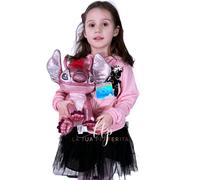 Simba Peluche Disney Frozen Lilo et Stitch Glitter Ball 28 cm avec sons Rouge