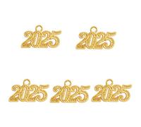 Lerpwige 1/5 pièces chapeau de remise de diplôme décoration de robe de remise de diplôme de classe 2025 décoration pour robe de célibataire cérémonie photographie résine, F