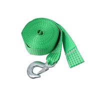 Lerpwige 19,7/26,2/32,8 ft Courroie de treuil avec crochet de sécurité pour véhicules remorqués, bateaux, niveau de rechange pour sangles lourdes