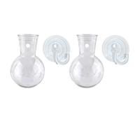 Lerpwige 2/4 pièces Vases décoratifs en acrylique transparent Suspendre Support de plantes hydroponique pour améliorer l'esthétique du salon ou de la chambre à coucher