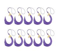 Lerpwige 2025 Capuchons de finition Tassels Décorations de chapeau de remise de diplôme avec charme doré pour cérémonie académique et décorations de fête