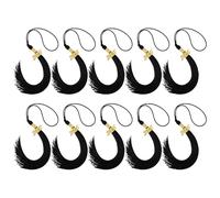 Lerpwige 2025 Capuchons de finition Tassels Décorations de chapeau de remise de diplôme avec charme doré pour cérémonie académique et décorations de fête