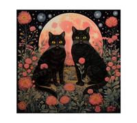 Lerpwige 3 tailles - Option table de tarot - Tissu mystérieux - Tapis de jeu de société - Pendule - Nappe - Coussin de cartes de jeu de société