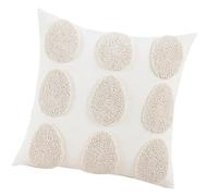 Lerpwige 45 x 45 cm Housses de coussin de Pâques Bunnys Œufs Imprimé Housse de coussin Décoration de fête pour enfants Décoration de chambre à coucher